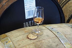 Ein Glas Whisky in der GlenAllachie Distillery