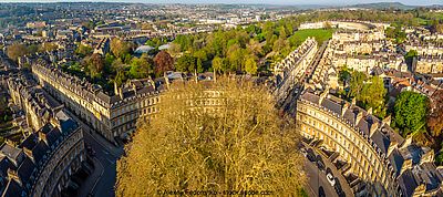 Britische Architektur durch die Jahrhunderte: The Circus und Royal Crescent in Bath