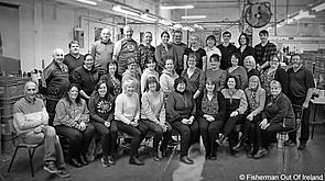 Gruppenbild aller Mitarbeiterinnen und Mitarbeiter von Fisherman out of Ireland