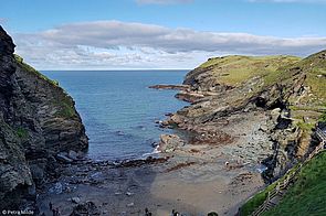 Der Sandstrang von Tintagel