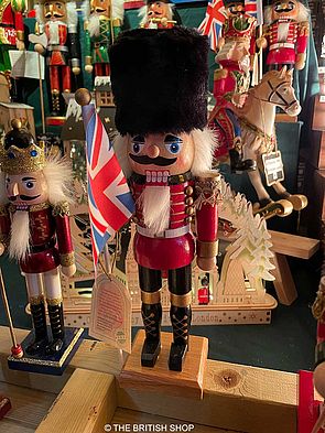 Nussknacker-Figur in einem Londoner Souvenir-Laden