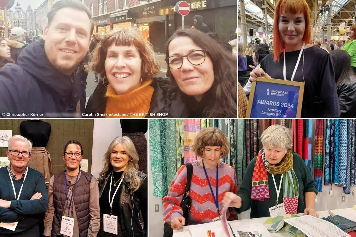 Bildcollage mit verschiedenen Aufnahmen von der Showcase Ireland 2024